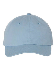 Valucap VC300Y Youth Small Fit Bio-Washed Dad Cap - Baby Blue - Baby Blue / One Size Fits Most