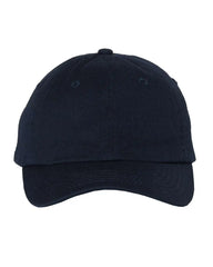 Valucap VC300Y Youth Small Fit Bio-Washed Dad Cap - Navy - Navy / One Size Fits Most