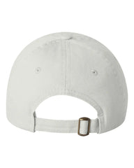 Valucap VC300Y Youth Small Fit Bio-Washed Dad Cap - White - White / One Size Fits Most