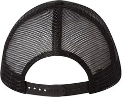Valucap VC400 Mesh-Back Twill Trucker Cap - Black - Black / One Size Fits Most