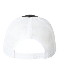 Valucap VC400 Mesh-Back Twill Trucker Cap - Black White - Black White / One Size Fits Most
