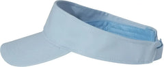 Valucap VC500 Bio-Washed Visor - Baby Blue - Baby Blue / One Size Fits Most
