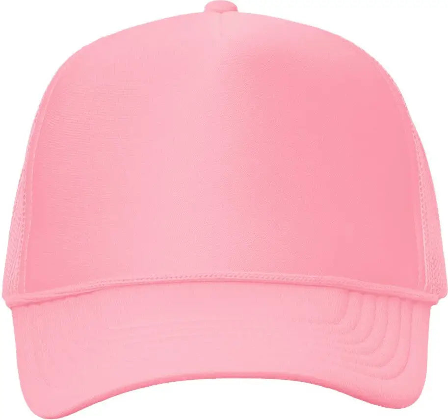 Valucap VC700 Foam Mesh-Back Trucker Cap - Pink - Pink / One Size Fits Most