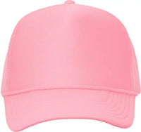 Valucap VC700 Foam Mesh-Back Trucker Cap - Pink - Pink / One Size Fits Most