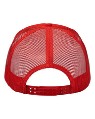 Valucap VC700 Foam Mesh-Back Trucker Cap - Red Red - Red Red / One Size Fits Most