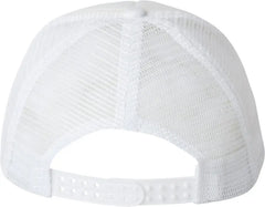 Valucap VC700 Foam Mesh-Back Trucker Cap - White White - White White / One Size Fits Most