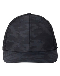 vineyard vines F001779 Performance Trucker Cap - Black Camo Black - Black Camo Black / One Size Fits Most