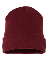 YP Classics 1501KC Cuffed Beanie - Maroon - Maroon / One Size Fits Most
