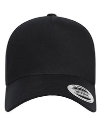 YP Classics 5079S Retro Cotton Blend Trucker Snapback Cap - 5079 - Black - Black / One Size Fits Most