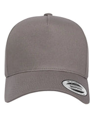YP Classics 5079S Retro Cotton Blend Trucker Snapback Cap - 5079 - Gray - Gray / One Size Fits Most