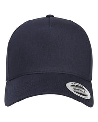 YP Classics 5079S Retro Cotton Blend Trucker Snapback Cap - 5079 - Navy - Navy / One Size Fits Most