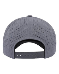 YP Classics 5389AP Five-Panel Snapback with Perforated Cap - Heather Gray - Heather Gray / One Size Fits Most