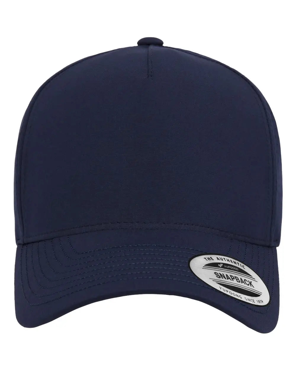 YP Classics 5389AP Five-Panel Snapback with Perforated Cap - Navy - Navy / One Size Fits Most