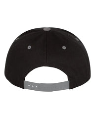 YP Classics 6007 Five-Panel Cotton Twill Snapback Cap - Black Gray - Black Gray / One Size Fits Most