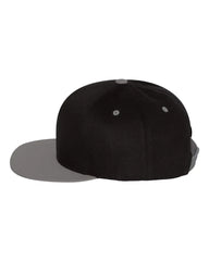 YP Classics 6007 Five-Panel Cotton Twill Snapback Cap - Black Gray - Black Gray / One Size Fits Most