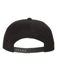 YP Classics 6089M Premium Flat Bill Snapback Cap - Black Camo - Black Camo / One Size Fits Most
