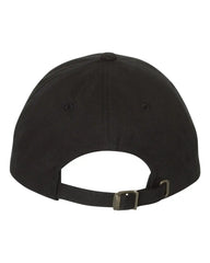 YP Classics 6245PT Peached Cotton Twill Dad Cap - Black - Black / One Size Fits Most