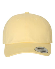 YP Classics 6245PT Peached Cotton Twill Dad Cap - Yellow - Yellow / One Size Fits Most