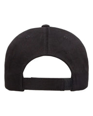 YP Classics 6363V Structured Brushed Twill Cap - Black - Black / One Size Fits Most