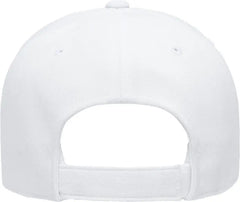 YP Classics 6363V Structured Brushed Twill Cap - White - White / One Size Fits Most