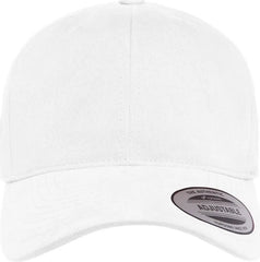 YP Classics 6363V Structured Brushed Twill Cap - White - White / One Size Fits Most