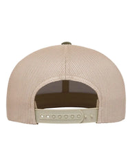 YP Classics 6609 Retro High Profile Trucker Cap - Moss Green Khaki - Moss Green Khaki / One Size Fits Most