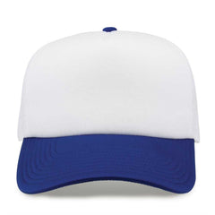 The Game GB473 Foam Front Trucker Cap - White Royal - HIT a Double - 4
