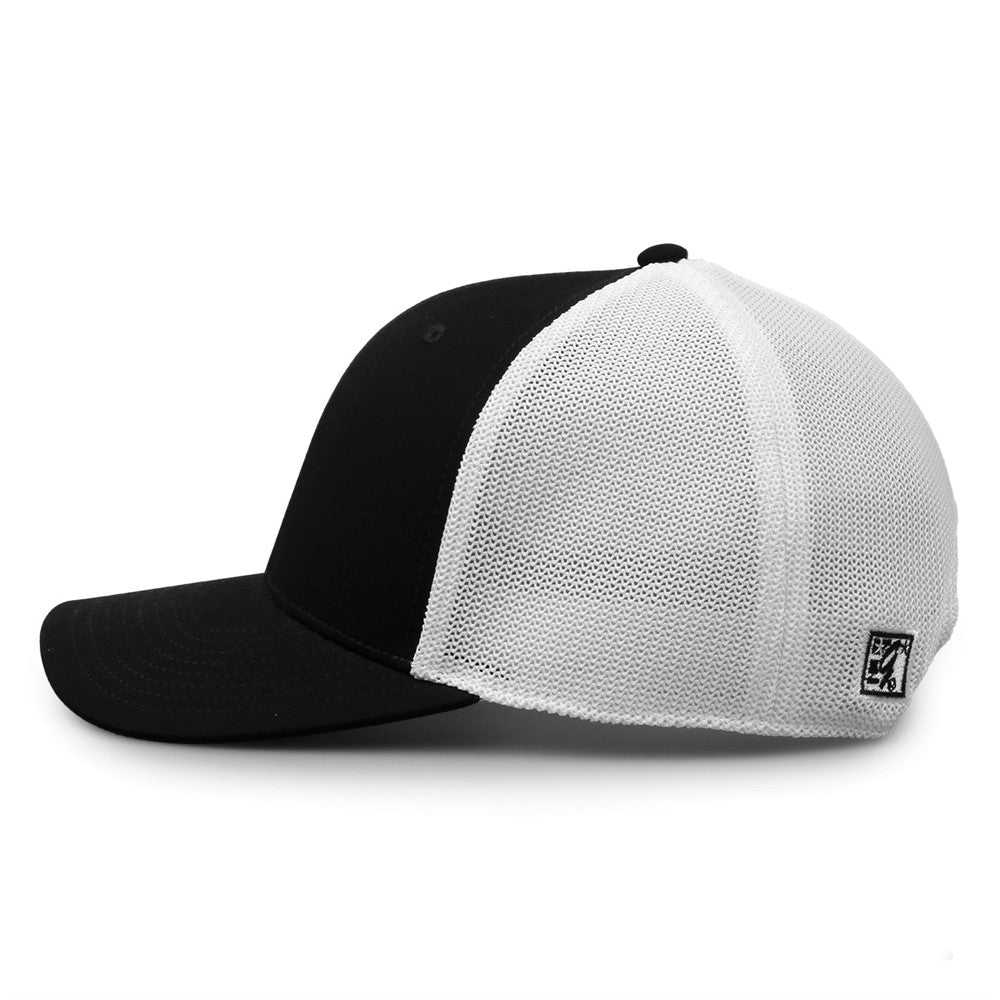 The Game GB518 Everyday Trucker Cap - Black White - HIT a Double - 7