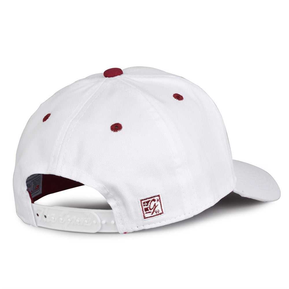 The Game GB2016 White Snapback Cotton Twill Cap - White Cardinal - HIT a Double - 5