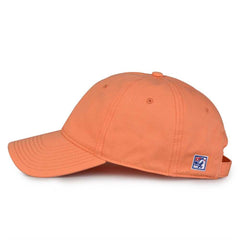 The Game GB210 Classic Relaxed Garment Washed Twill Cap - Coral - HIT a Double - 3