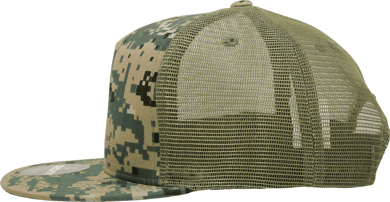 Decky 1040 Classic 5 Panel Cot. Trucker Cap - MCU Camo | HIT a Double