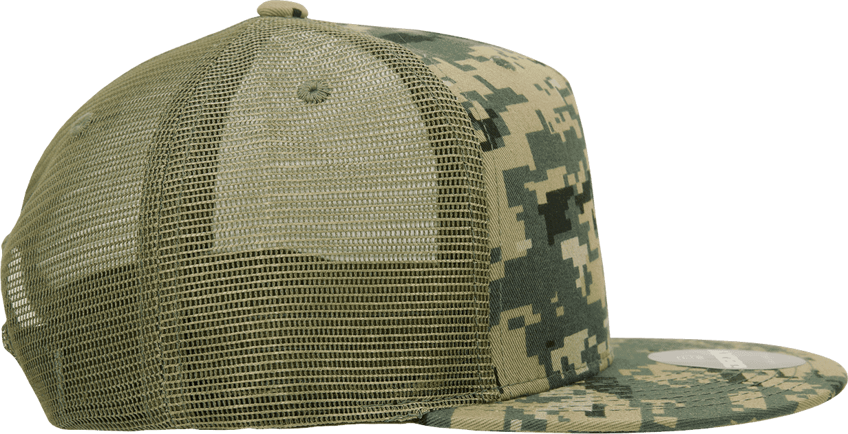 Decky 1040 Classic 5 Panel Cot. Trucker Cap - MCU Camo | HIT a Double