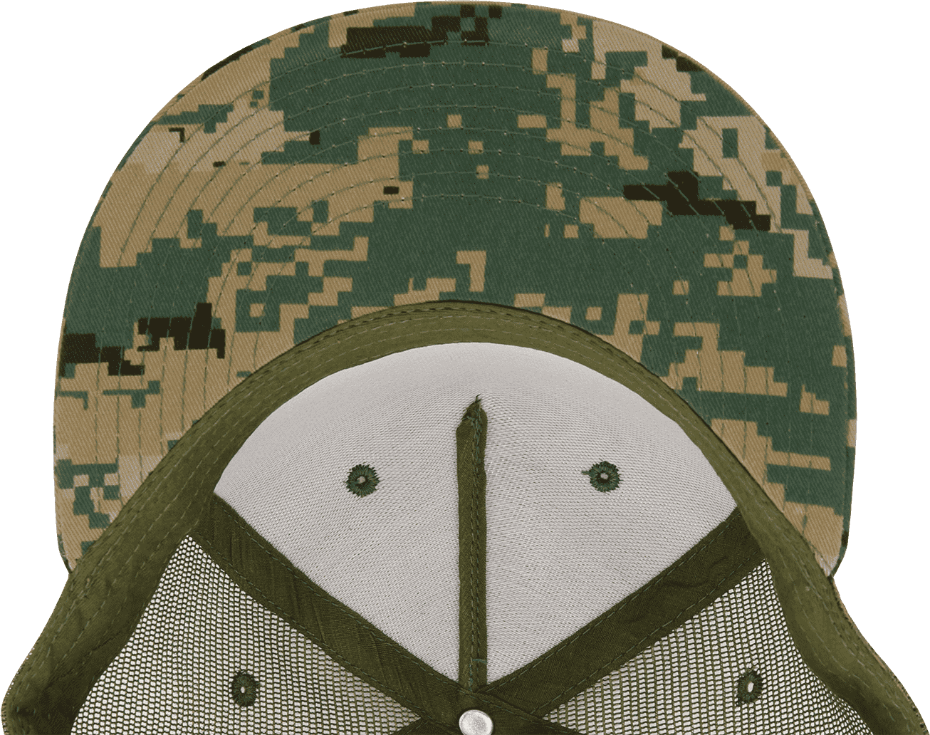 Decky 1040 Classic 5 Panel Cot. Trucker Cap - MCU Camo | HIT a Double