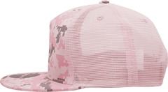 Decky 1040 Classic 5 Panel Cot. Trucker Cap - PKD Camo Pink | HIT a Double