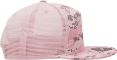 Decky 1040 Classic 5 Panel Cot. Trucker Cap - PKD Camo Pink | HIT a Double