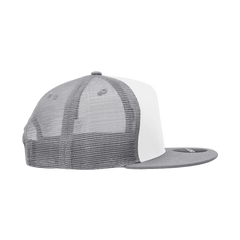 Decky 1040 Classic 5 Panel Trucker Cap - White Gray - HIT a Double - 4