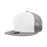 Decky 1040 Classic 5 Panel Trucker Cap - White Gray | HIT a Double