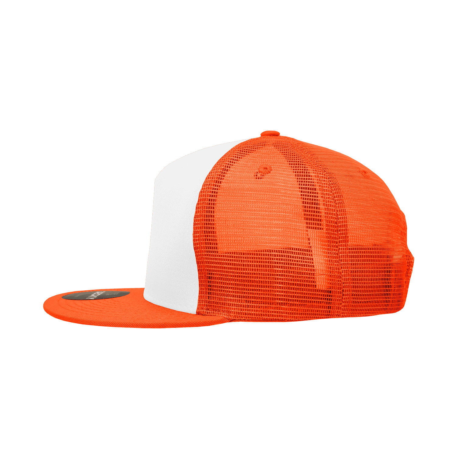 Decky 1040 Classic 5 Panel Trucker Cap - White Orange - HIT a Double - 3