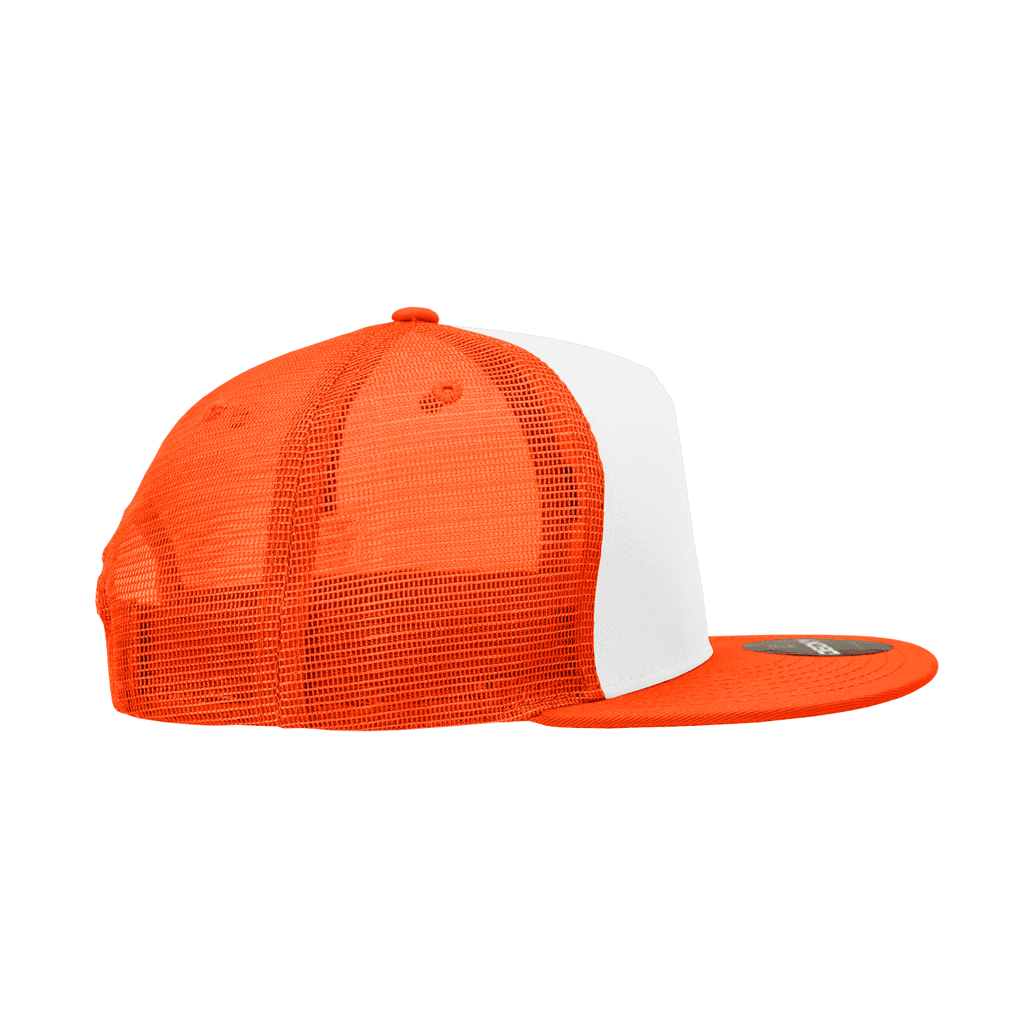 Decky 1040 Classic 5 Panel Trucker Cap - White Orange - HIT a Double - 4