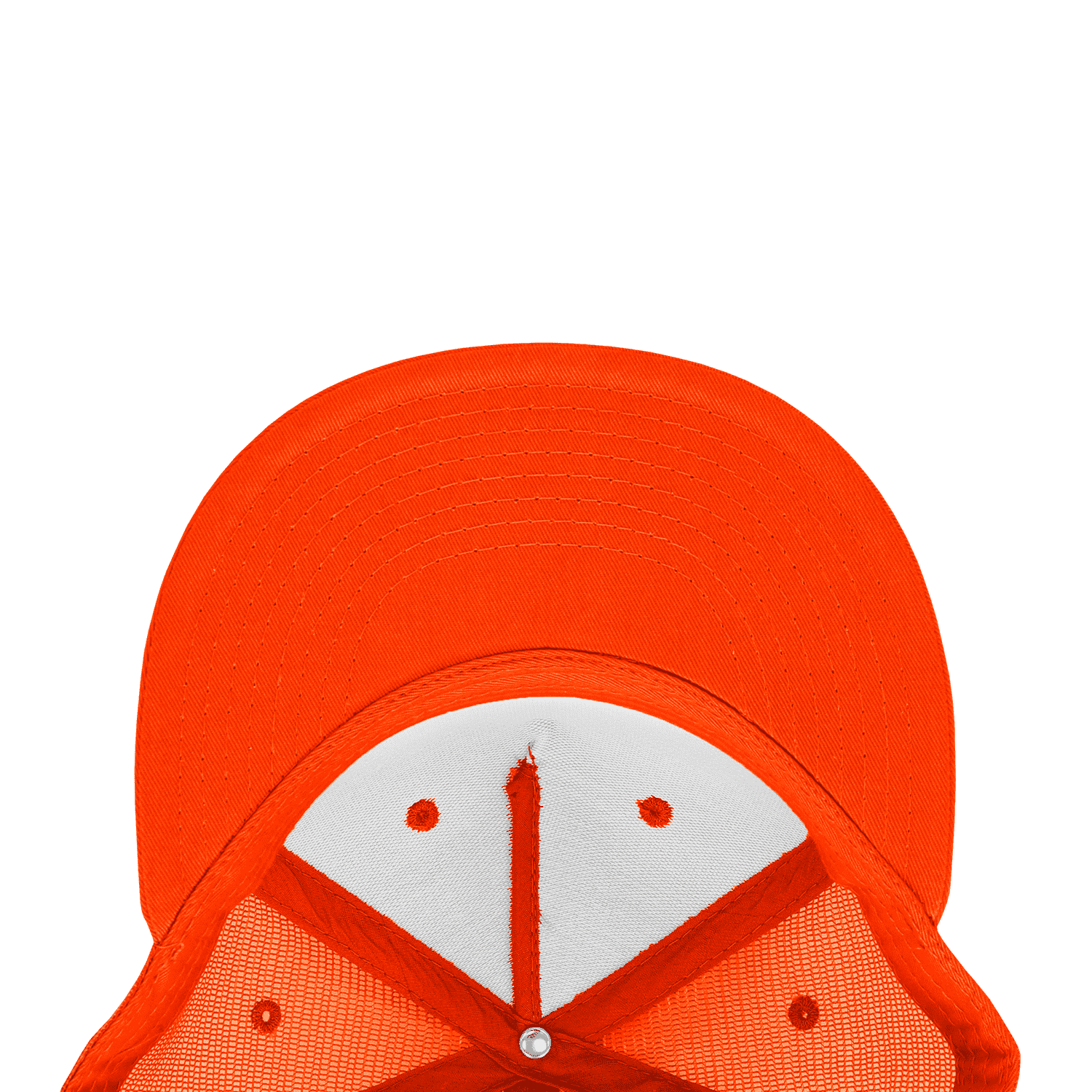 Decky 1040 Classic 5 Panel Trucker Cap - White Orange - HIT a Double - 5
