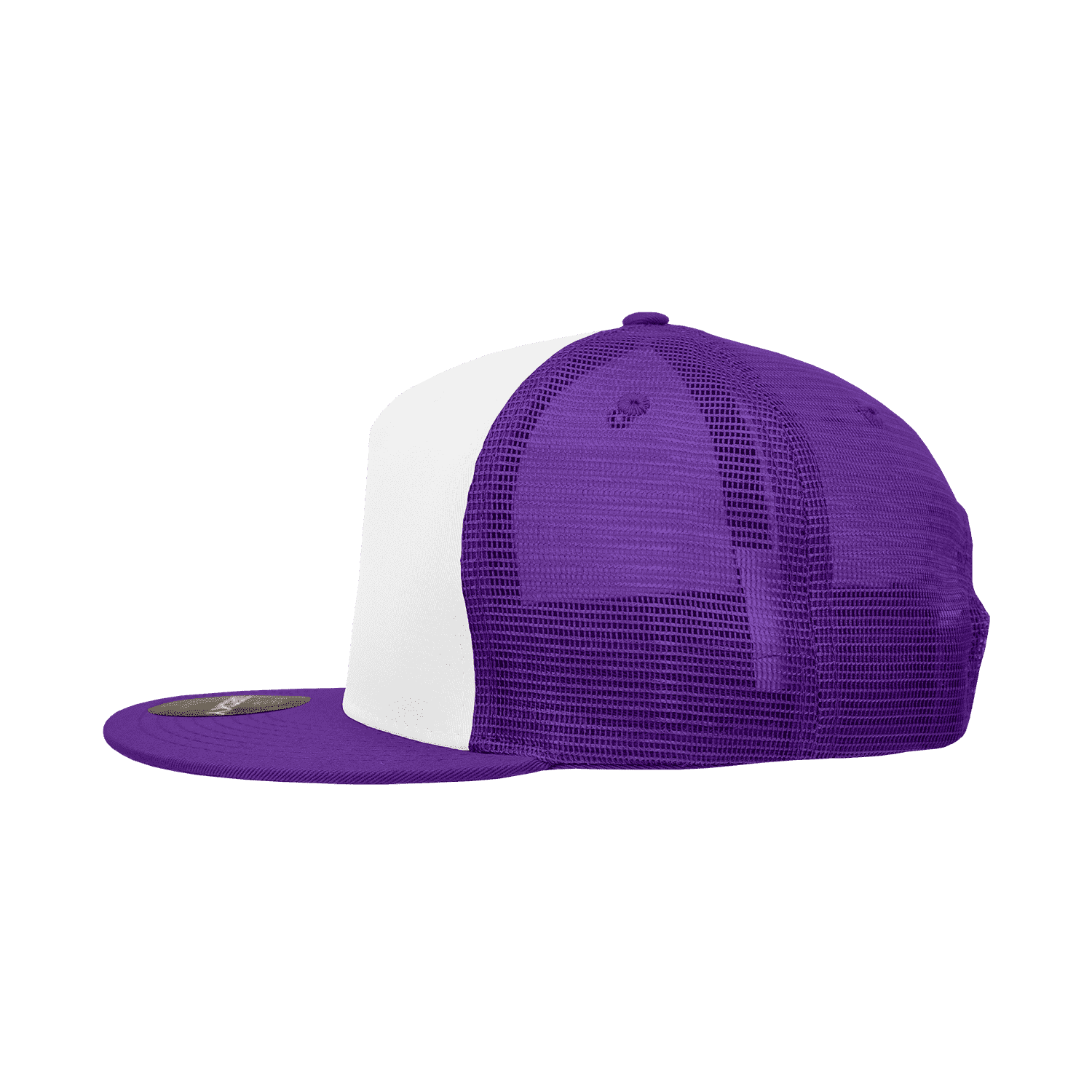 Decky 1040 Classic 5 Panel Trucker Cap - White Purple - HIT a Double - 3