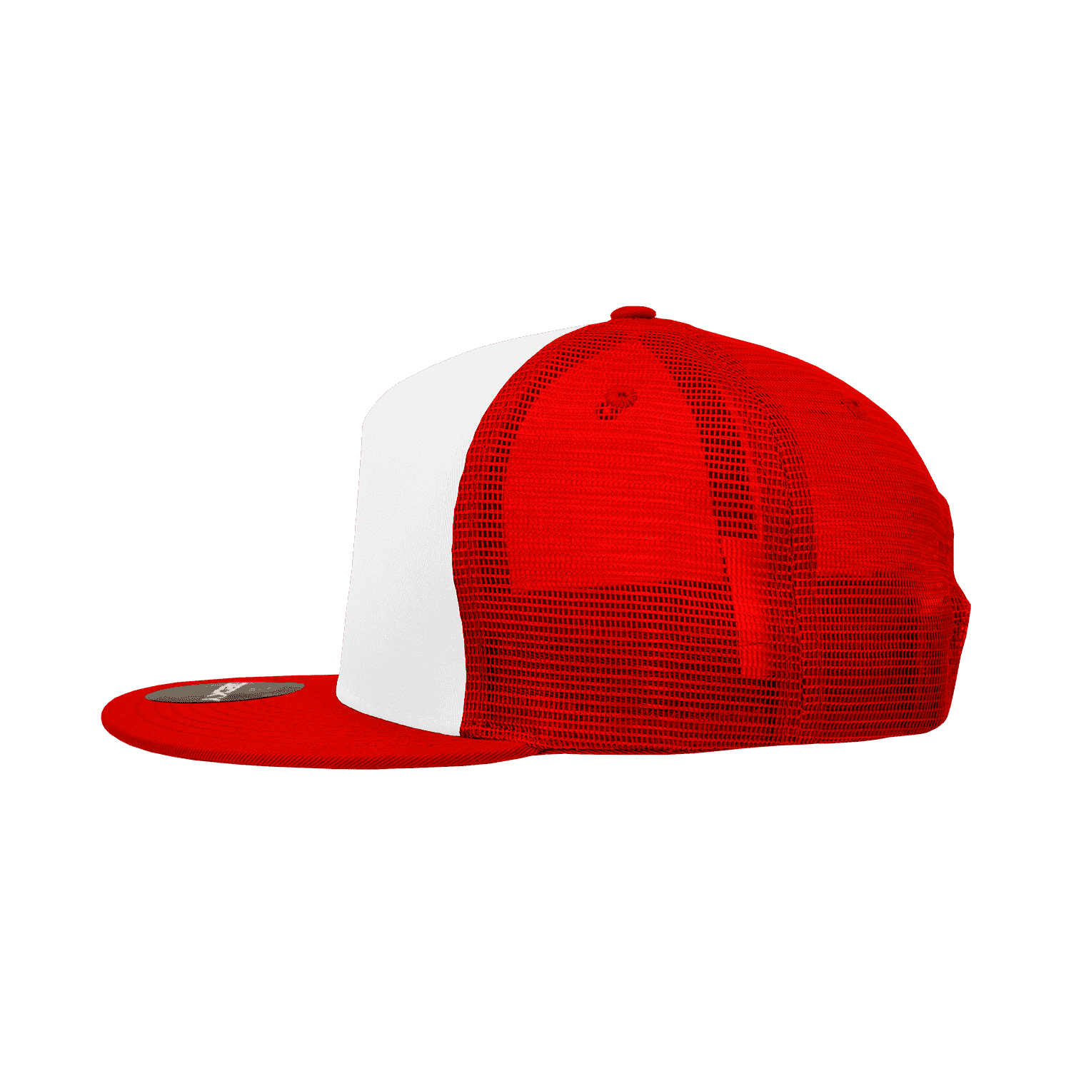 Decky 1040 Classic 5 Panel Trucker Cap - White Red - HIT a Double - 3