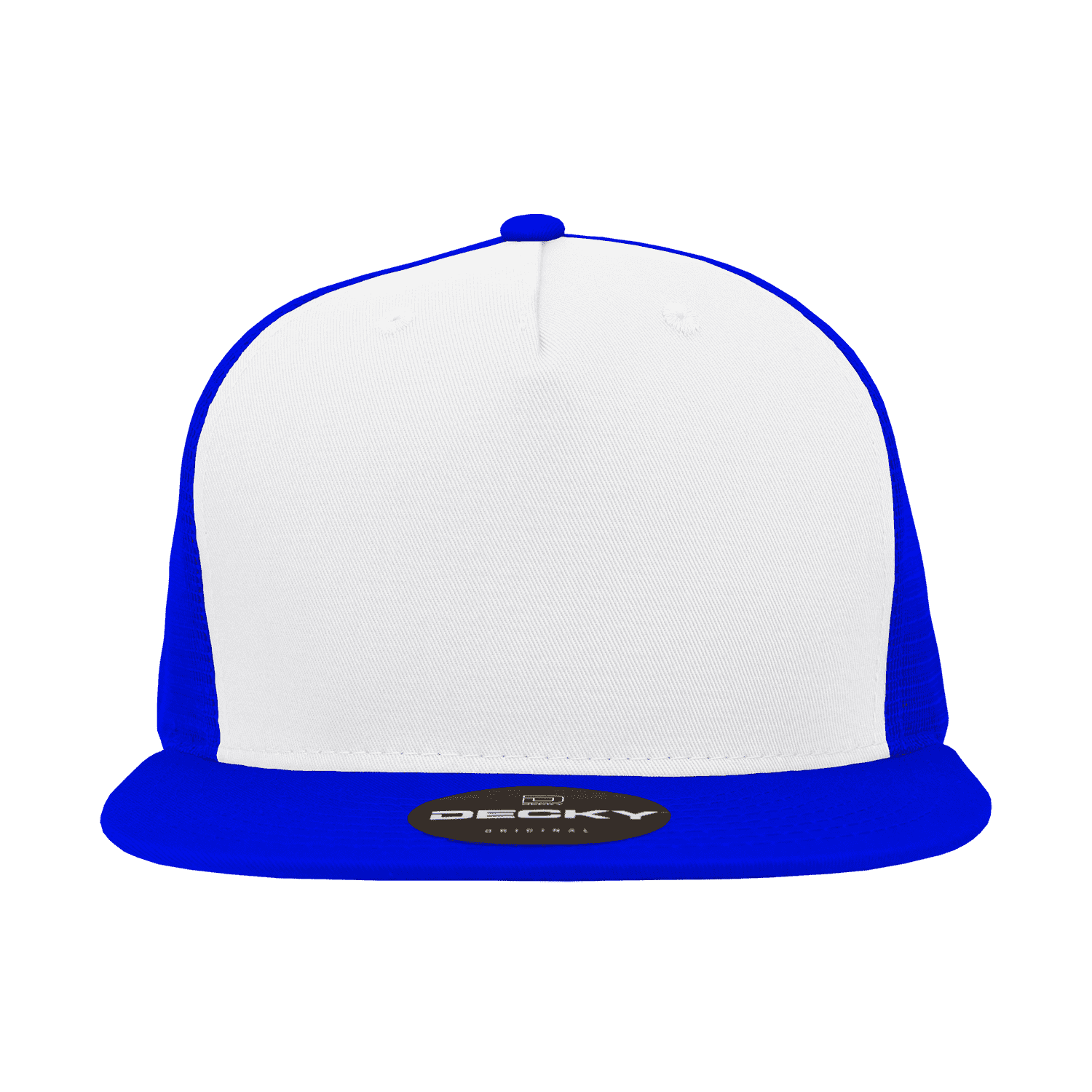 Decky 1040 Classic 5 Panel Trucker Cap - White Royal | HIT a Double