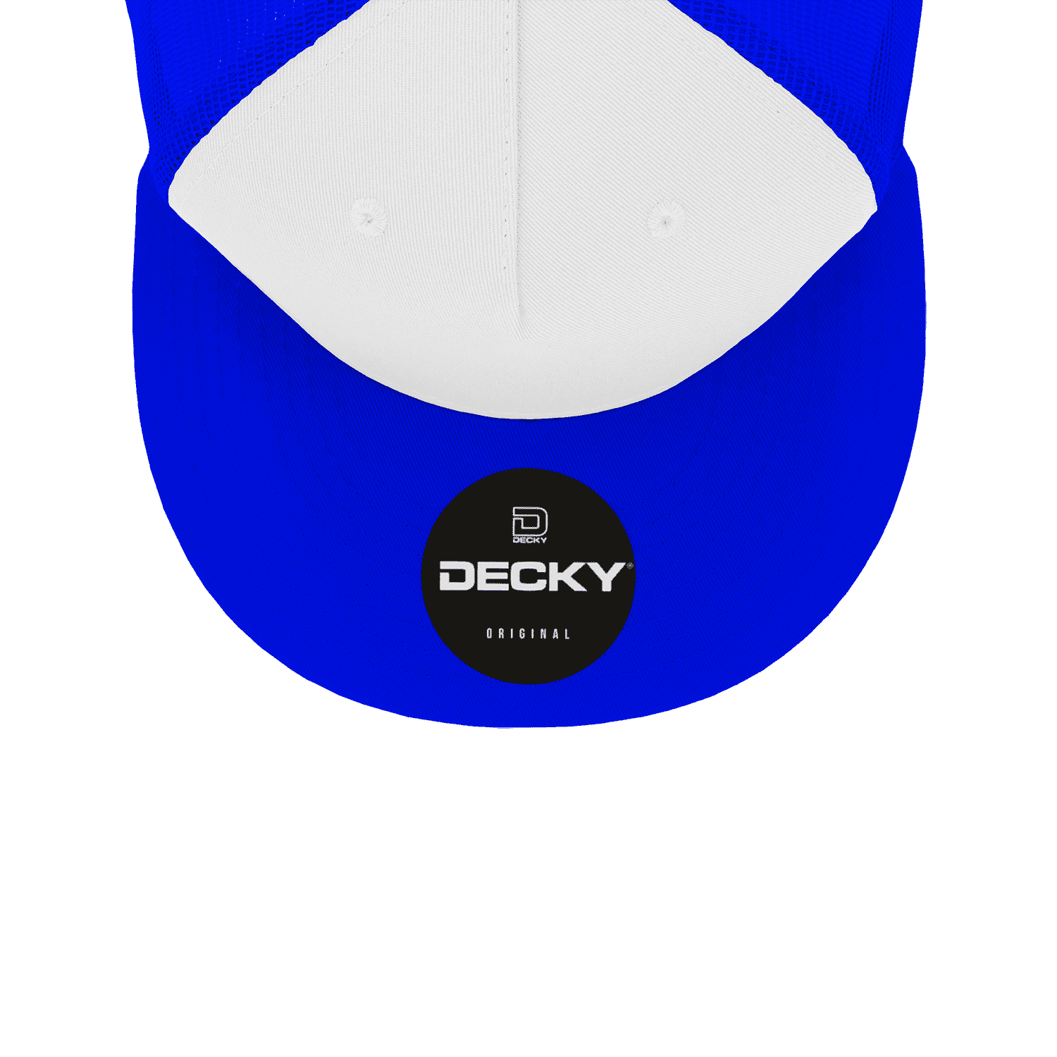Decky 1040 Classic 5 Panel Trucker Cap - White Royal | HIT a Double