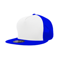 Decky 1040 Classic 5 Panel Trucker Cap - White Royal | HIT a Double