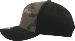 Decky 1048 Camo Curve Bill Baseball Cap - Black Woodland Camo | HIT a Double