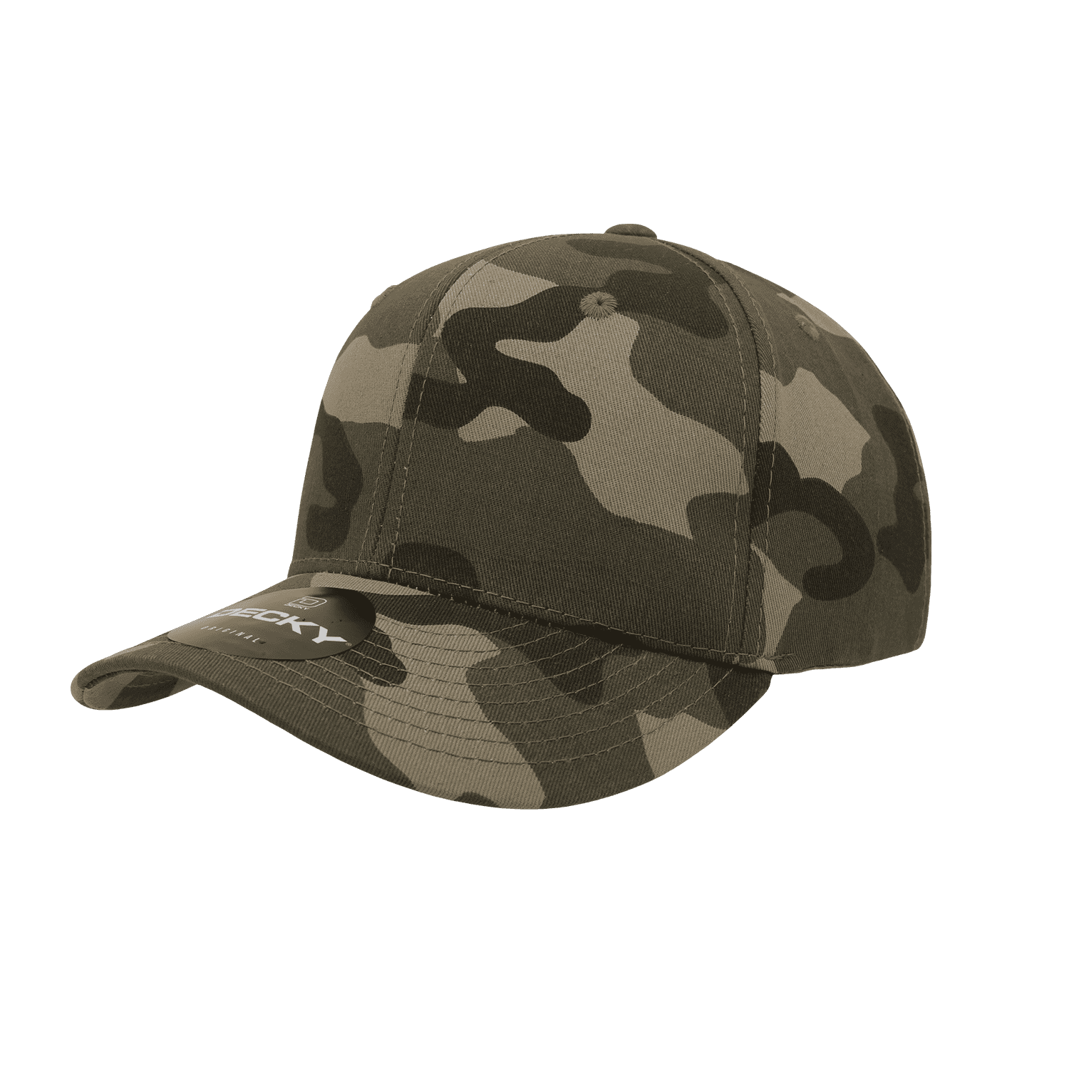 Decky 1048 Camo Curve Bill Baseball Cap - Woodland Camo | HIT a Double