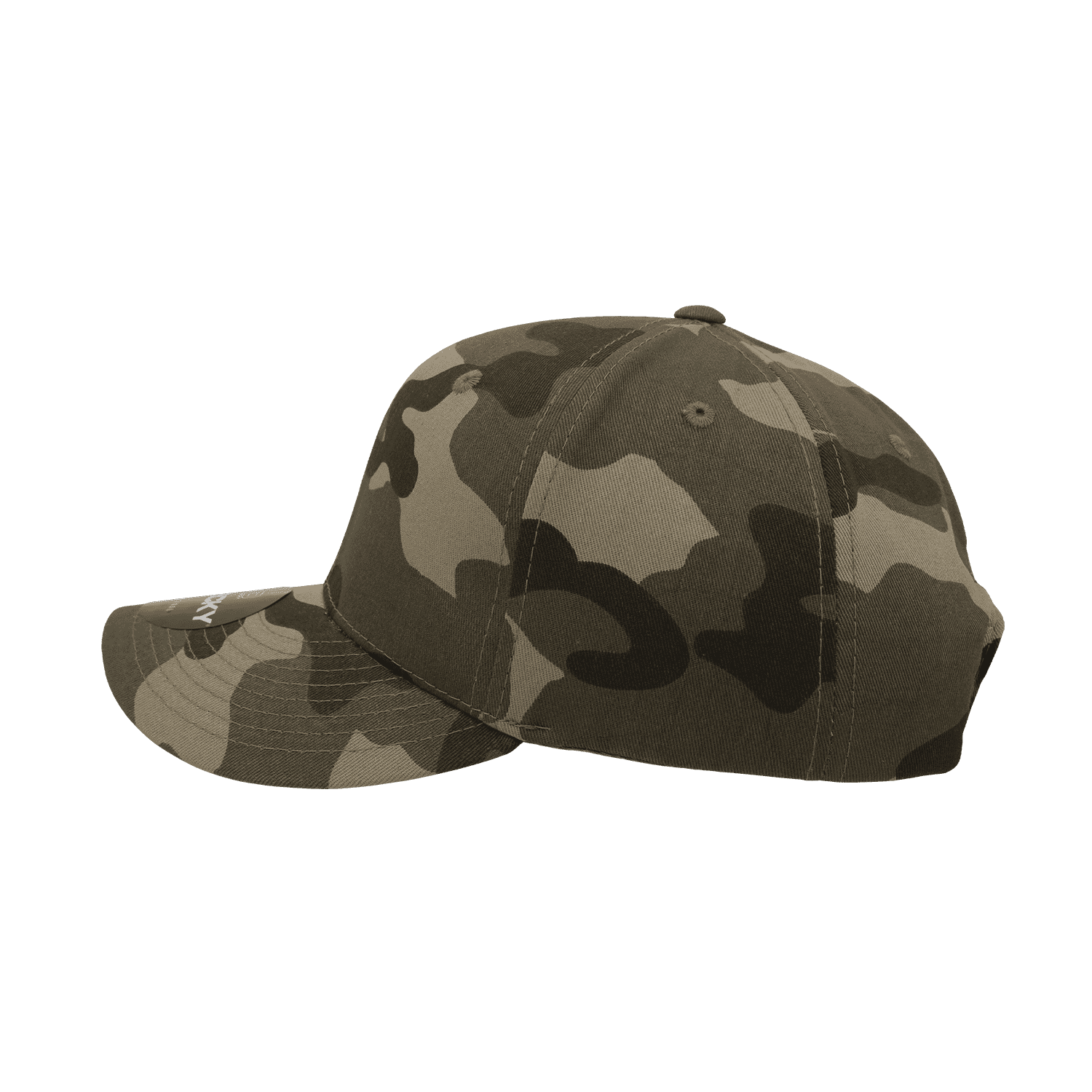 Decky 1048 Camo Curve Bill Baseball Cap - Woodland Camo - HIT a Double - 3