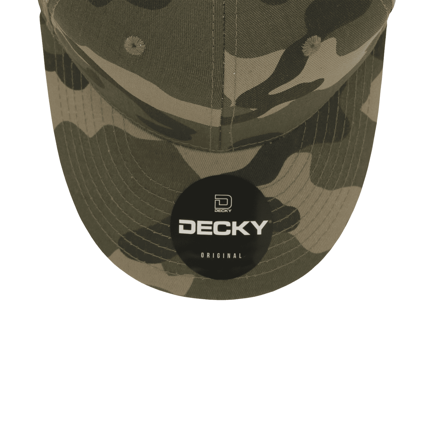 Decky 1048 Camo Curve Bill Baseball Cap - Woodland Camo - HIT a Double - 6