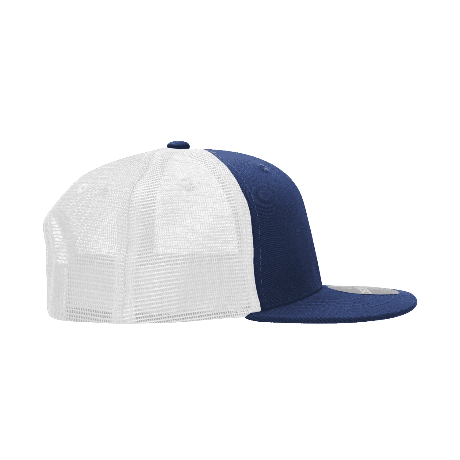 Decky 1052 6 Panel Flat Bill Trucker Cap - Navy White - HIT a Double - 4
